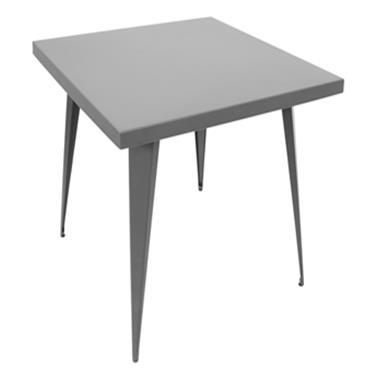 Lumisource Austin Dining Table 32" X 32" In Matte Grey