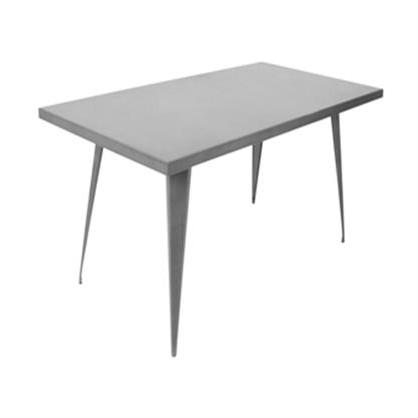 Lumisource Austin Dining Table 59" X 32" In Matte Grey