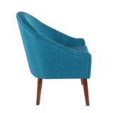 Lumisource Bacci Contemporary Accent Chair in Teal Fabric