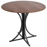 Lumisource Boro Contemporary Dining Table in Walnut and Black
