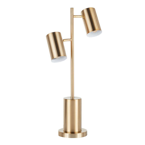 Lumisource Cannes Contemporary/Glam Table Lamp in Gold Metal