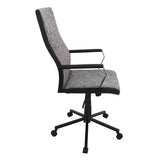 Lumisource Congress Height Adjustable Office Chair with Swivel in Black