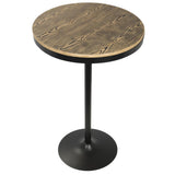 Lumisource Dakota Industrial Adjustable Bar / Dinette Table in Black