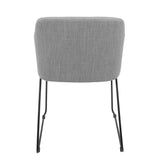 Lumisource Daniella Contemporary Dining/Accent Chair in Light Grey - Set of 2