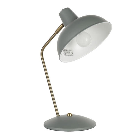 Lumisource Darby Contemporary Table Lamp in Sage Green Metal with Gold Accent
