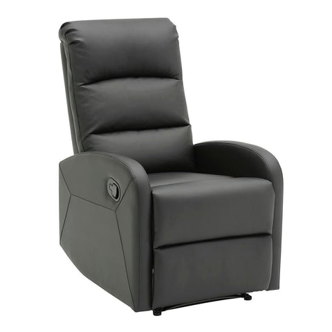 Lumisource Dormi Contemporary Recliner Chair in Black Faux Leather