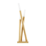 Lumisource Icicle Contemporary Table Lamp in Gold Metal