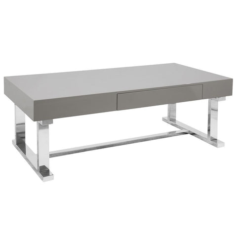 Lumisource Luster Contemporary Coffee Table in Grey