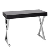 Lumisource Luster Contemporary Console Table in Black