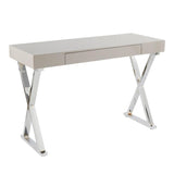 Lumisource Luster Contemporary Console Table in Grey