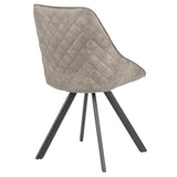 Lumisource Marche Contemporary Chair in Stone Fabric - Set of 2