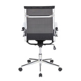 Lumisource Mirage Contemporary Office Chair in Chrome and Black