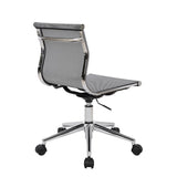 Lumisource Mirage Industrial Office Chair in Chrome and Silver
