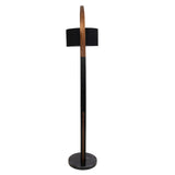 Lumisource Noah Mid-Century Modern Floor Lamp with Walnut Wood Frame and Marble Base