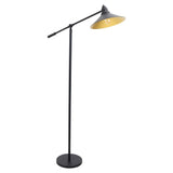 Lumisource Paddy Industrial Floor Lamp in Black and Gold