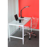Lumisource Pia Desk Table In White