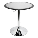 Lumisource Ribbon Bar Table In Silver And Black