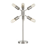 Lumisource Spark Contemporary Table Lamp in Brushed Stainless Steel