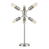 Lumisource Spark Contemporary Table Lamp in Brushed Stainless Steel