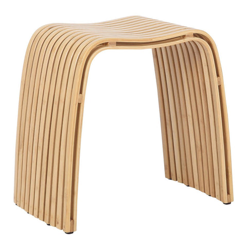 Lumisource U-Bamboo Contemporary Side Table in Natural Bamboo