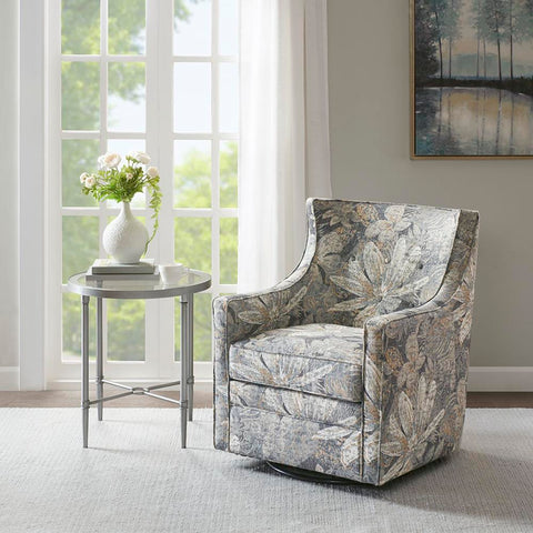Madison Park Alana Curve Back Swivel Glider Chair See below