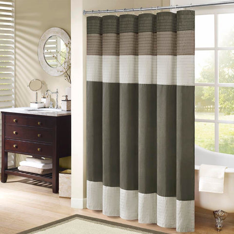Madison Park Amherst Faux Silk Shower Curtain 54x78"