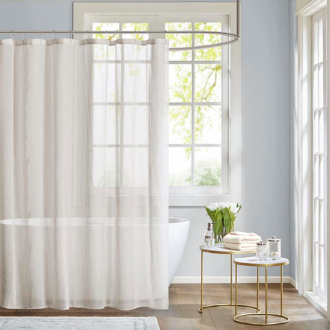 Madison Park Anna Sheer Shower Curtain 72x72"