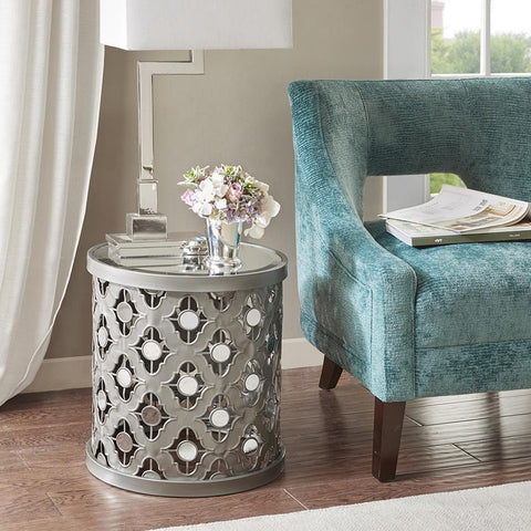 Madison Park Arian Quatrefoil Mirror Accent Table See below