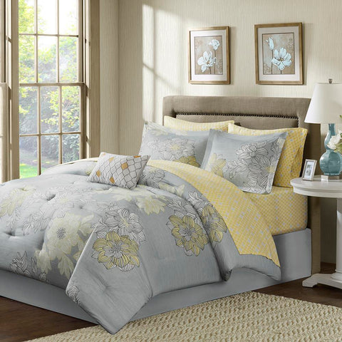 Madison Park Avalon Complete Comforter and Cotton Sheet Set Twin