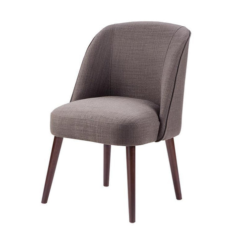 Madison Park Bexley Soft Rounded Back Dining Chair In Charcoal