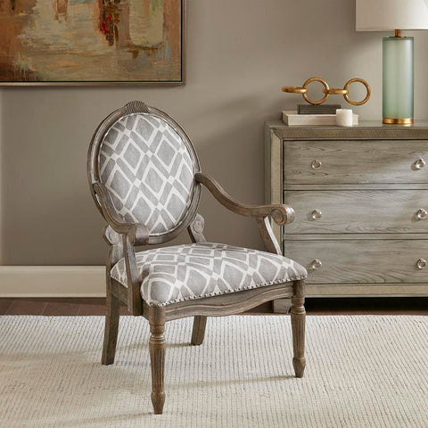 Madison Park Brentwood Exposed Wood Arm Chair