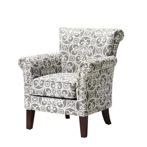 Madison Park Brooke Accent Chair In Grey