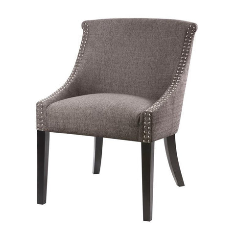 Madison Park Caitlyn Roll Back Accent Chair In Grey