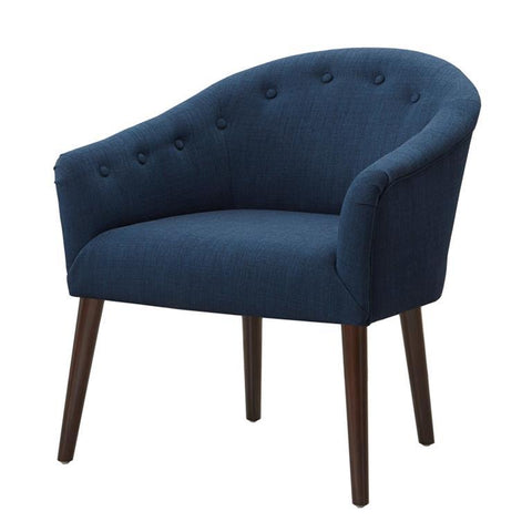 Madison Park Camilla Barrel Back Accent Chair In Navy