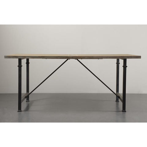 Madison Park Cirque Dining Table with Metal Legs In Grey
