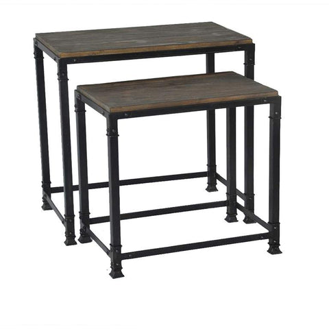 Madison Park Cirque Nesting Tables In Grey