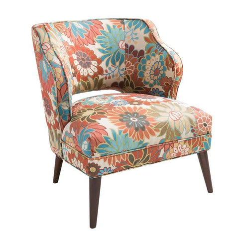 Madison Park Cody Armless Floral Mod Chair