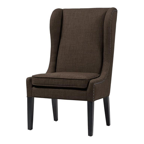 Madison Park Garbo Captains Dining Chair In Charcoal