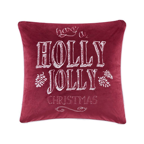 Madison Park Holly Jolly Christmas Square Dec Pillow 20x20"