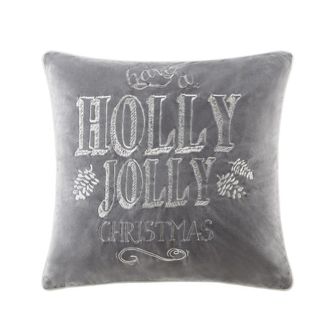 Madison Park Holly Jolly Christmas Square Pillow 20x20"