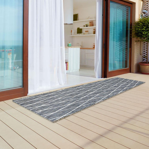 Madison Park Kailani Moroccan Lines Indoor/Outdoor Rug Runner