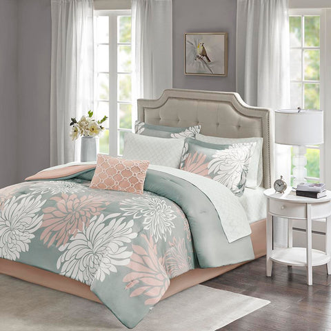 Madison Park Maible Complete Comforter and Cotton Sheet Set Queen