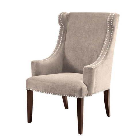 Madison Park Marcel High Back Wing Chair In Taupe