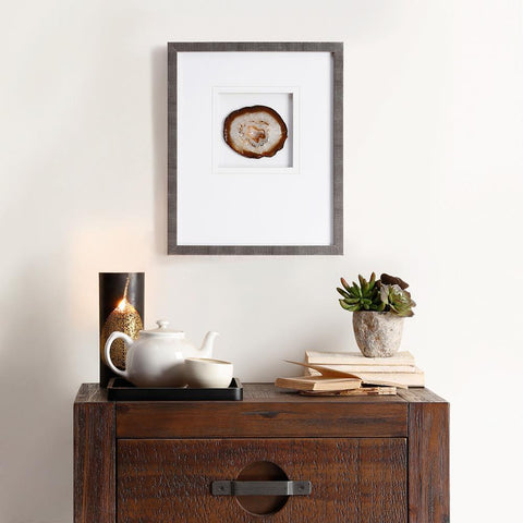 Madison Park Natural Agate Stone Framed Graphic