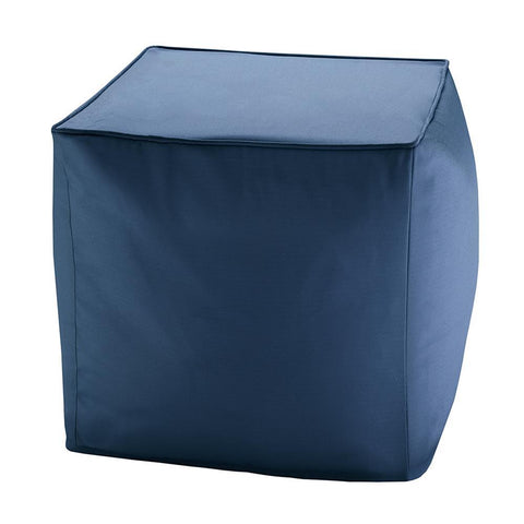 Madison Park Pacifica Solid 3M Scotchgard Outdoor Square Pouf 18x18x18"