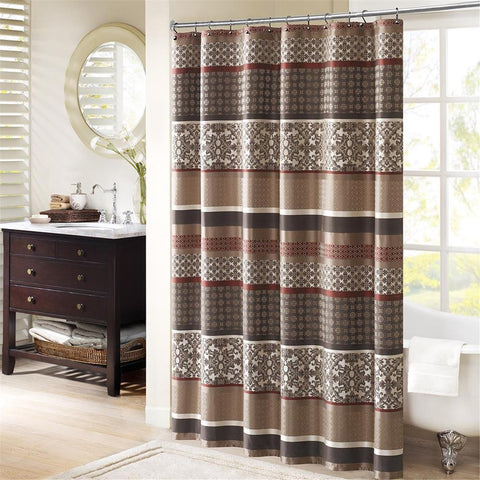 Madison Park Princeton Jacquard Shower Curtain 72x72"