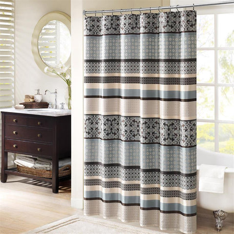 Madison Park Princeton Jacquard Shower Curtain 72x72"