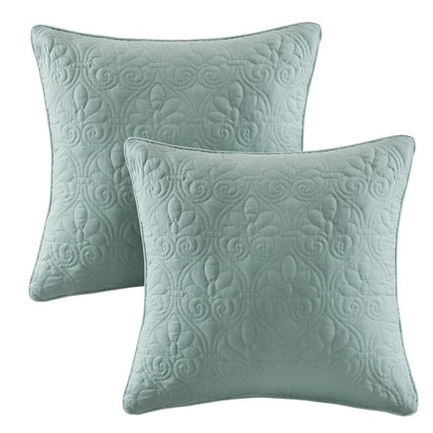 Madison Park Quebec 20x20" Quilted Square Pillow Pair 20x20"