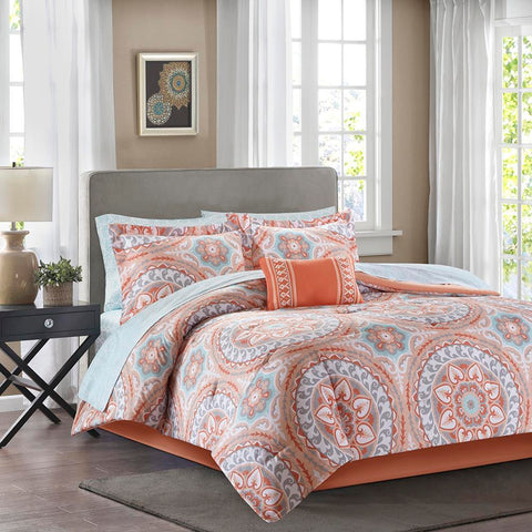 Madison Park Serenity Complete Comforter and Cotton Sheet Set Twin