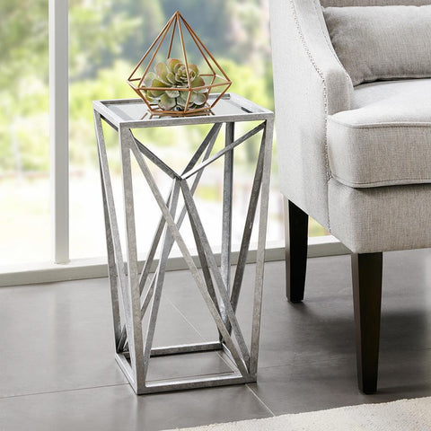 Madison Park Zee Angular Mirror Accent Table See below
